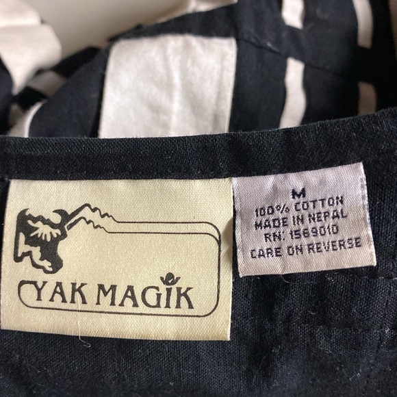 Nepal Yak Magik Color Block  Open Front Jacket Size Medium - Picture 6 of 6